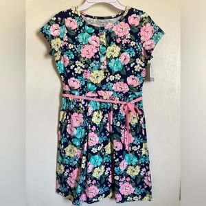 🌞Carter’s New Navy Floral Cap Sleeve Dress #IB